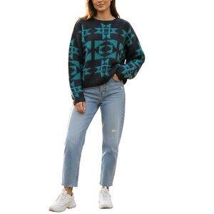 Vintage Woolrich Wool Sweater Womens Size M Knit Southwest Cottagecore 80’s